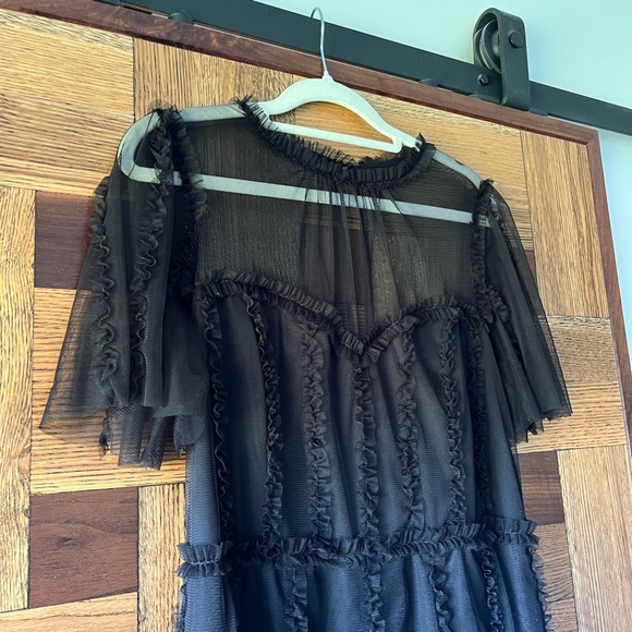Boden | Frill Tulle Maxi Dress Black - Picture 7 of 7